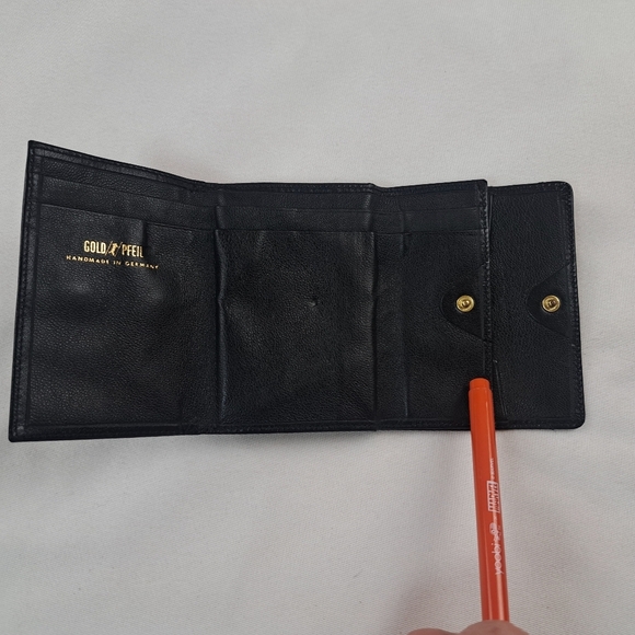Goldpfeil Leather Wallet/Billfold Black - Picture 5 of 10
